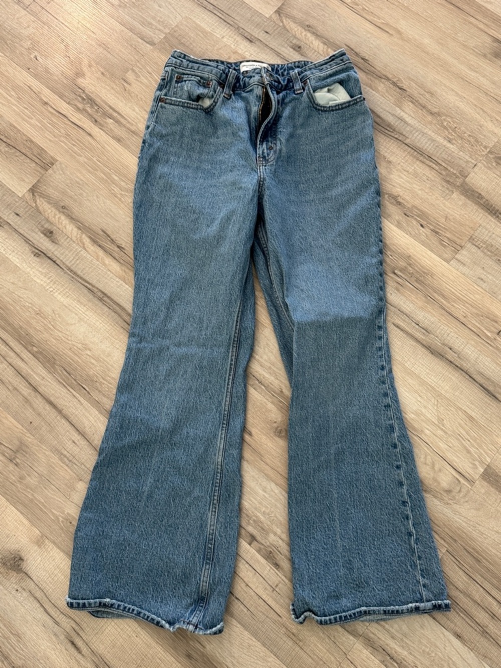 Abercrombie & Fitch Medium Blue Flare Jeans